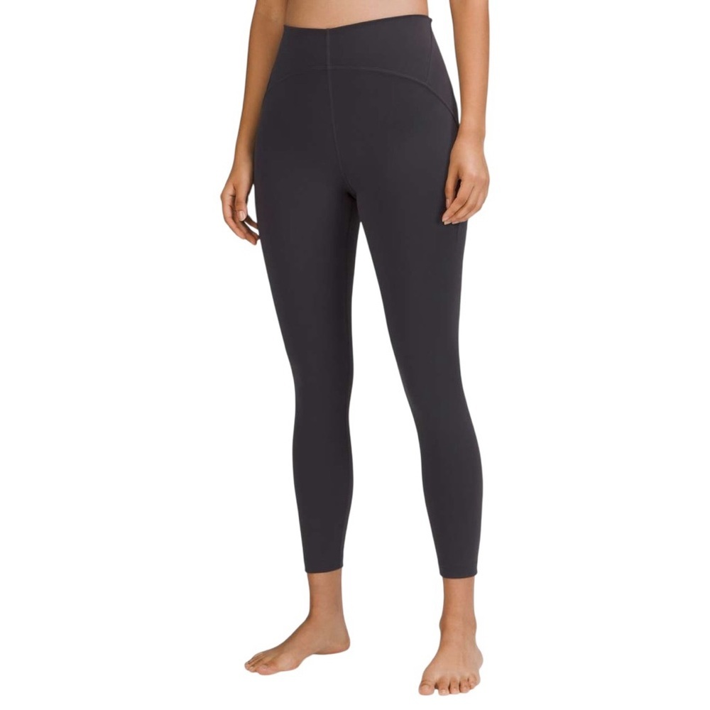 Lululemon InStill High-Rise Legging 25" Black Granite Grey SmoothCover Sz 6